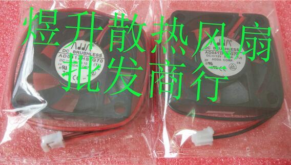 ADDA AD0412HS-G70 DC12V 0.10A 40*40*10MM 2 line mute fan / Beiqiao fan for South Bridge