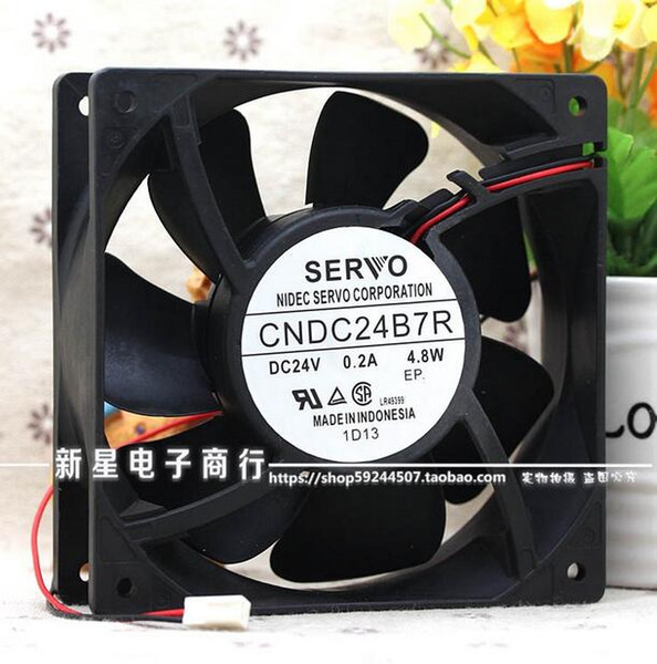 Wholesale: original SERVO CNDC24B7R 4.8W 0.2A 24V 12cm 12038 120*120*38MM 2 wire converter fan