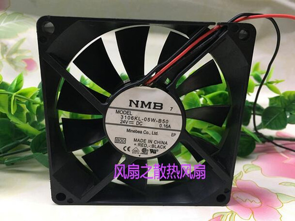 Original genuine NMB 8CM 8015 0.16A 3106KL-05W-B50 2 wire inverter industrial fan