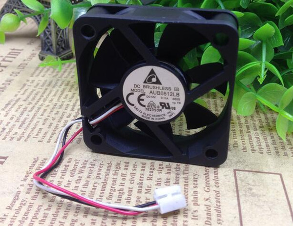 Wholesale: original DELTA AUB0512LB 12V 0.11A 5015 5CM 3 line mute fan