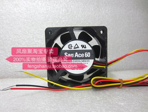 The original Sanyo 109R0624H439 6cm 6025 24V 0.06A 3 line double ball silent fan