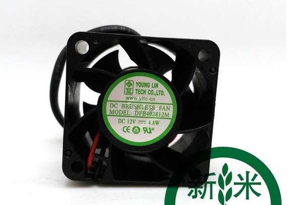 Original wing Lin Xing DFB402812M 4.8W 4028 40*40*28MM 4CM 2 line cooling fan