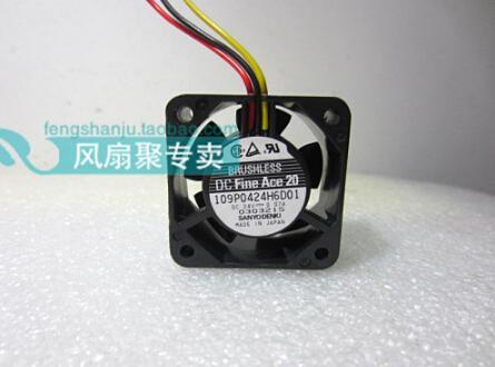 Original SANYO 4cm40*40*20 24v0.07A 109P0424H6D01 3 wire dual ball cooling fan