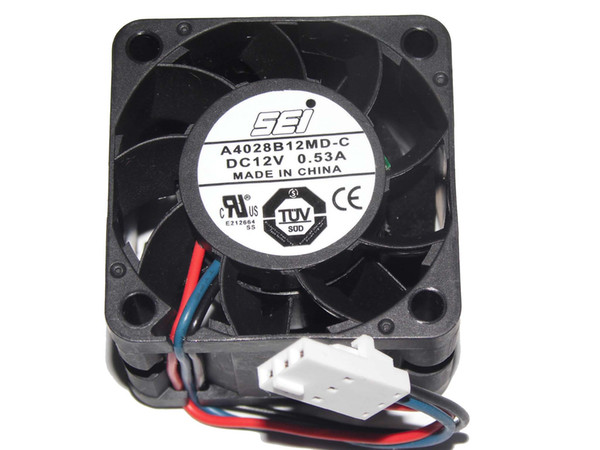 40x40x28mm A4028B12MD-C P/N:371-2095-01 12V 0.53A 3Wire 4cm Switch Fan