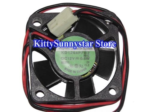 SUNON KD1204PFB2 12V 0.6W 4CM 4010 2wire cooling fan KD1204PFB2-8