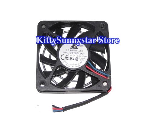 Delta 6010 EFB0612HA 12V 0.18A 3Wire Cooling Fan