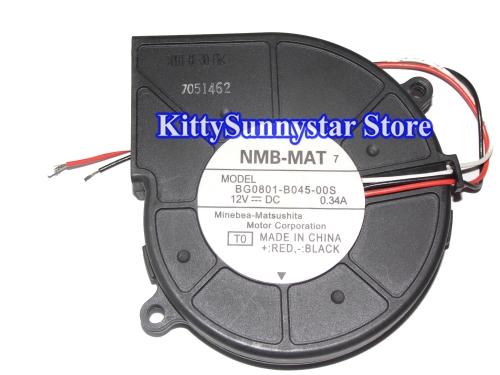 Original NMB BG0801-B045-00S 12V 0.34A 3Wire 541-0646-02 Cooler Fan BG0801-B045-OOS