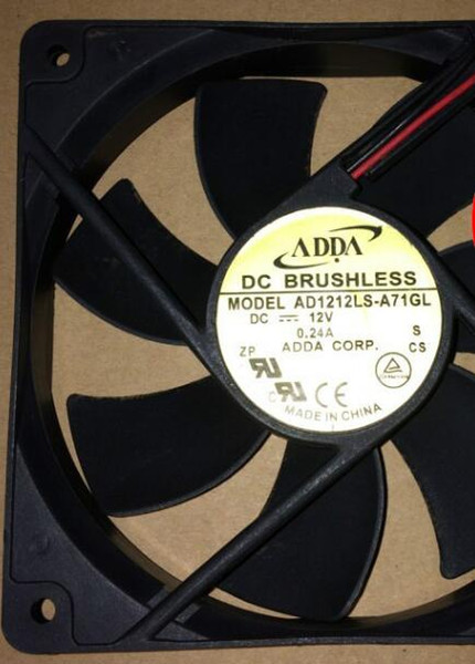 ADDA 12025 12CM 12V 0.24A AD1212LS-A71GL 2Wire Cooling fan