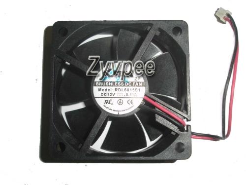 60x60x15mm RDL6015S1 6cm 12V 0.11A 2Wire 6015 Cooling Fan