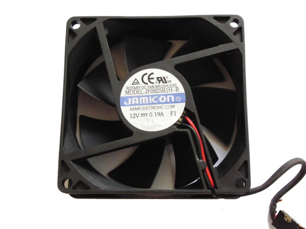 80x80x25mm 8cm 8025 JF0825B1H-R 12V 0.19A 2Wire Cooling Fan