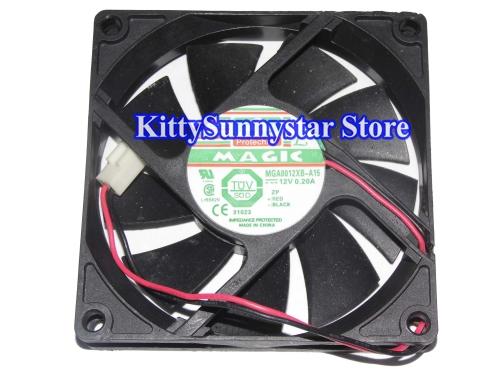 80x80x15mm MGA8012XB-A15 8cm 12V 0.20A 2Wire 8015 cpu case Cooling Fan