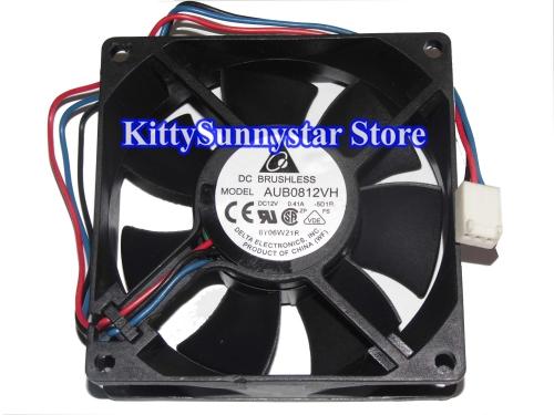 Delta 8CM 80*25mm AUB0812VH AUB0812HH 12V 3Wire 4Wire Case Fan,AUB0824VH 24V 0.21A 2Wire Inverter Fan