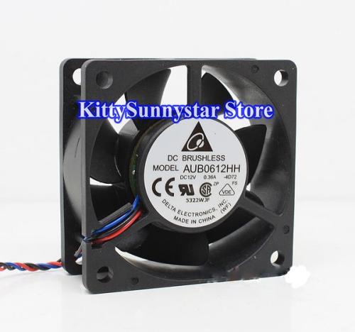 Delta 6025 AUB0612HH AUB0612VH 12V 0.36A 3Wire 4Wire Cooling Fan