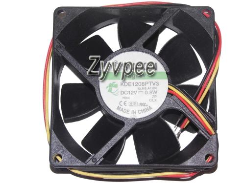 New Original 8cm KDE1208PTV3 13.MS.AF.GN 12V 0.8W 3Wire 2Wire 0.9W Case Fan