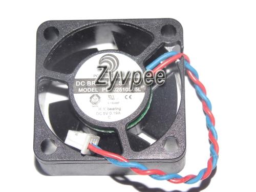 25x25x10mm PLA02510S05L 25mm 5V 0.19A 2Wire 2510 Cooler Fan