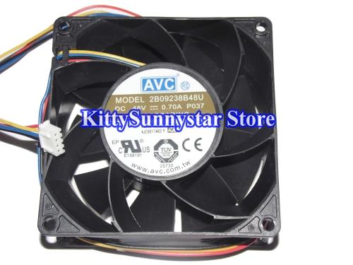 AVC 9238 9CM 2B09238B48U P037 48V 0.7A 4Wire Cooling Fan for ups inverter server power