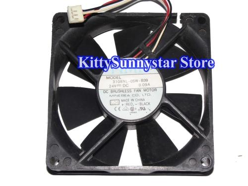 NMB 8020 3108NL-05W-B39 24V 0.09A 3Wire FH6-1485 case fan