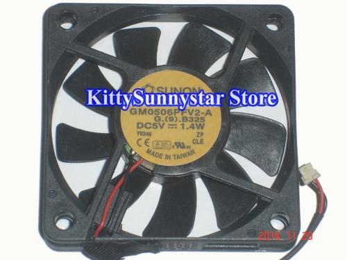 New Original 60mm GM0506PFV2-A G.(9).B325 5V 1.4W 2Wire Cooling Fan