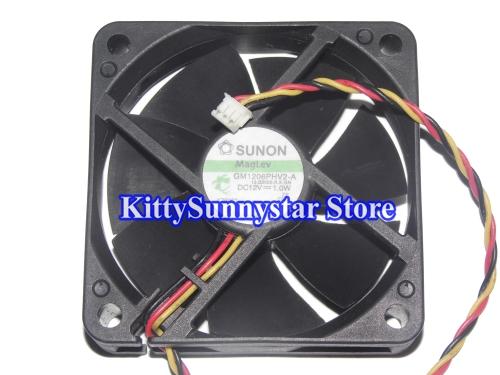 6cm GM1206PHV2-A 13.B2025.R.X.GN 12V 1.0W 3Wire K7606T For Mitsubishi WD-65738 DLP Fan,GM1206PHVX-A