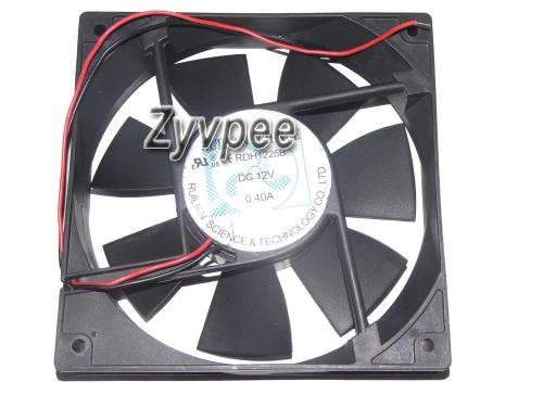 RUILIAN 12025 12cm RDH1225B 12V 0.40A 2wire cooling fan