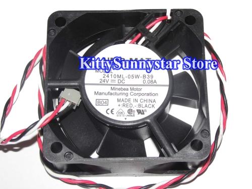 NMB 6cm 2410ML-05W-B39 B04 24V 0.08A 3Wire Inverter Fan