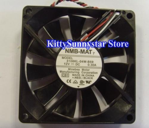 NMB 8015 3106KL-04W-B59 12V 0.30A 0.24A 3Wire For Cisco 3725 Fan,switch Fan