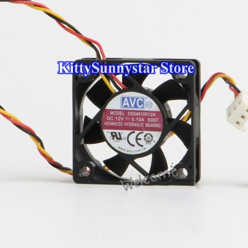 AVC 40*40*10mm DS04010R12H 12V 0.1A 3Wire 4cm Cooling Fan