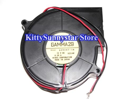 NIDEC GAMMA29 9cm A35207-16 12V 0.26A 2Wire DC Blower Fan