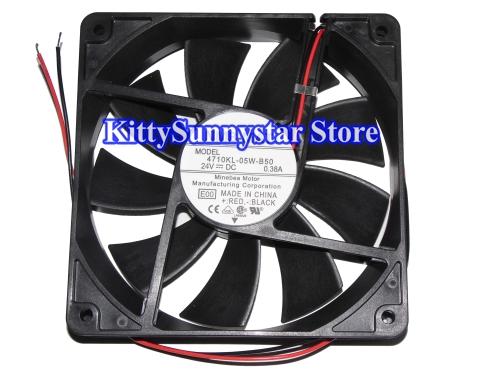 NMB 12025 4710KL-05W-B50 E00 24V 0.38A 2Wire UPS Fan,4710KL-05W-B50-E00 Inverter Fan