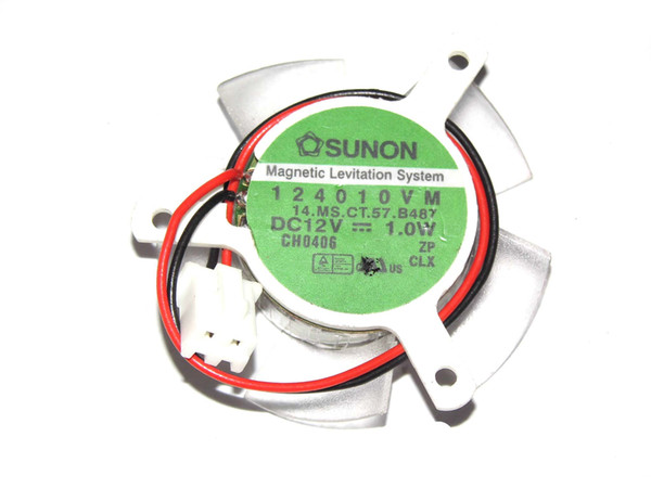 SUNON 124010VM 14.MS.CT.57.B487 12V 1.0W 2Wire For MSI 5600 5900 VGA Fan,125010VX-A 11.MS.B3535.X.GN 12V 2.3W 2Wire Fan