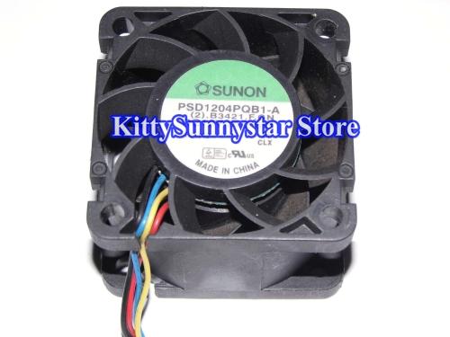 New Original 4cm PSD1204PQB1-A (2).B3421.F.GN 12V 2.6W 4Wire Sunon Fan