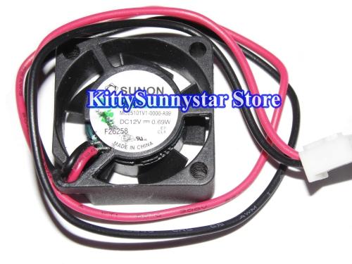 SUNON 2510 MC25101V1-0000-A99 12V 0.69W 2Wire Cooling Fan