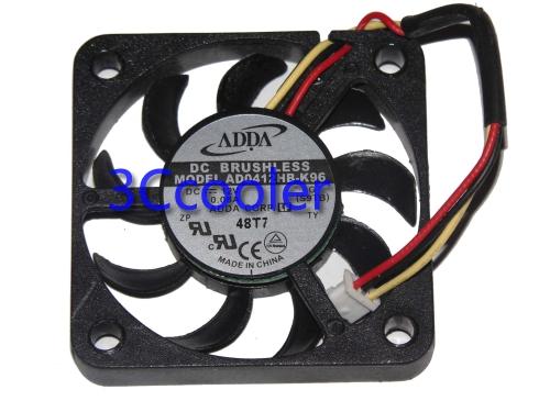 New Original ADDA 40*40*7mm 12V 0.08A AD0412HB-K96 3Wire 4cm Heatsink Cooling Fan