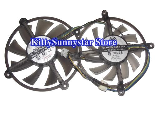 PLA08015B12HH PLB07010D12M 12V 0.35A Graphic card fans twins fan