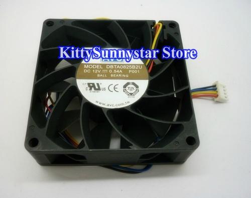 AVC 80*80*25mm DBTA0825B2U 12V 0.54A 4Wire 8cm Cooling Fan