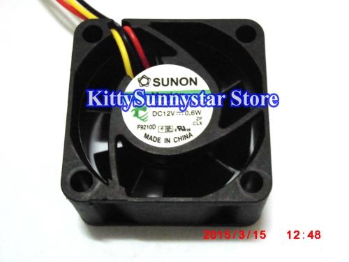 New Original Sunon 4020 HA40201V4-D000-C99 HA40201V3-Q000-C99 HA40201V4-0000-999 12V 0.6W 0.72W 3Wire DC Axial Fan