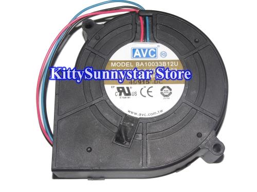 AVC 10CM 9733 BA10033B12U 12V 2.4A 3Wire DC Blower Fan for power server