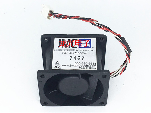 Free shipping new JMC 405038-12HB HAB DC12V 0.75A 4038 4cm 442716CR-4 double fan cooling fan