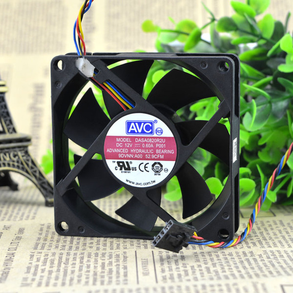 AVC DASA0820R2U DC 12V 0.6A 4-Wires PWM 8020 8cm For Optiplex 790 990 SFF Case Cooling Fan