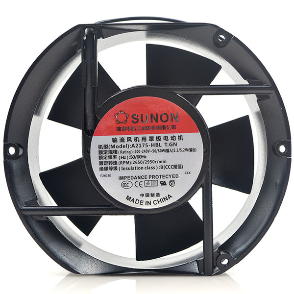 SUNON A2175-HBL 17CM 170*150*51MM 1751 220V Capacitor Axial Industiral Cooling Fan