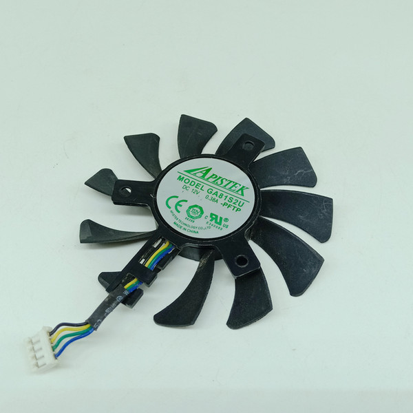 New Original ZOTAC graphics card cooling fan APISTEK GA81S2U DC 12V 0.38A 4wire diameter 75mm Pitch 40MM cooler cooling fan