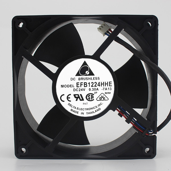 Original Delta EFB1224HHE DC 24V 0.30A 12038 12CM inverter cooling fan EFB1224VHE