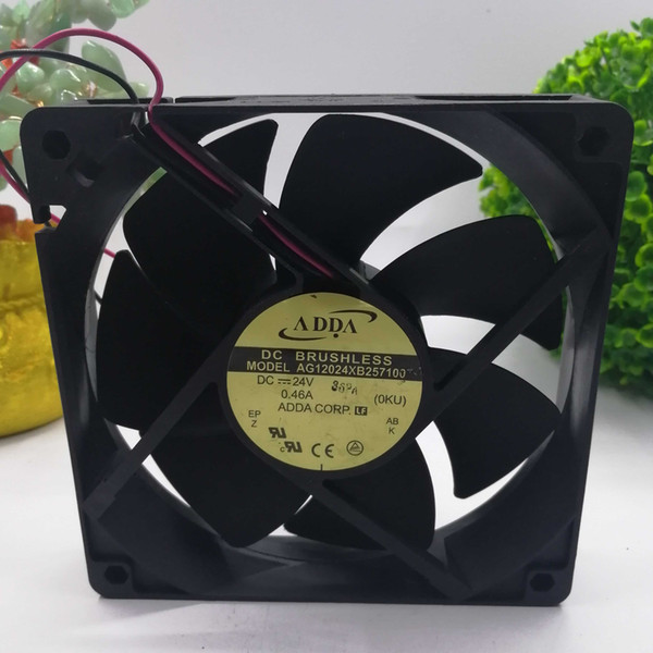 New Original ADDA 120*120*25mm AG12024XB257100 DC 24V 0.46A 2-Wire Inverter Cooling Fan