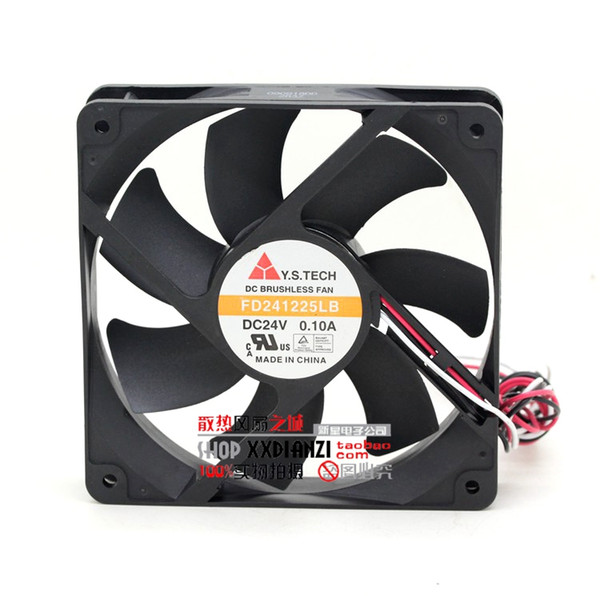 New and Original Y.S.TECH 12Cm 12025 FD241225LB 24V 0.1A 3Wire Cooling Fan cooler fan