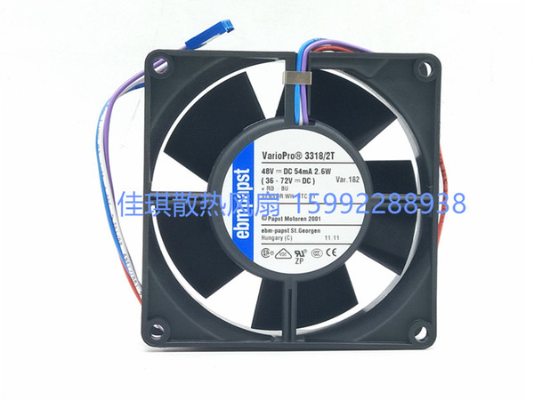 New Original ebmpapst VarioPro 3318/2T DC 48V 2.6W 92*92*32MM 9cm 4lines Inverter Cooling cooler Fan