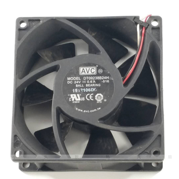 Brand AVC DT09238B24H DC 24V 0.60A, 3 Lines 9cm 90x90x38mm Server Square cooling fan