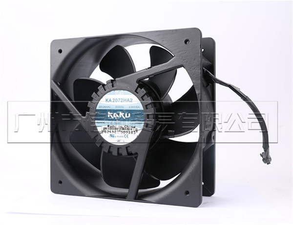 Original Kaku card solid KA2072HA2 DC AC220V 20.8CM cm all-metal high temperature axial waterproof fan