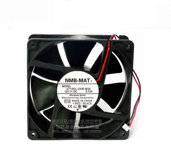 Original NMB 120*120*38MM DC 12V 2wires 4715KL-04W-B30 0.72A, 4715KL-04W-B40 0.9A,4715KL-04W-B50 1.3A Computer cooling cooler Fan