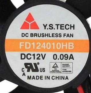 Free Shipping Y.S.TECH FD124010HB DC 12V 0.09A 4CM 40*40*10mm dual ball bearing cooling cooler fan