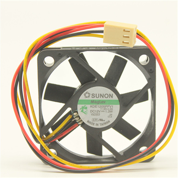 Original SUNON 50*50*10 5CM DC 12V 1.1W 2-line cooling fan KDE1205PFV2